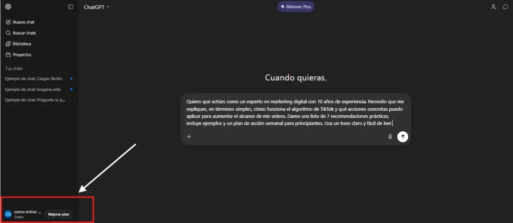 How to Enter Chat GPT: Your Complete Guide 7 conf perfil chatgpt