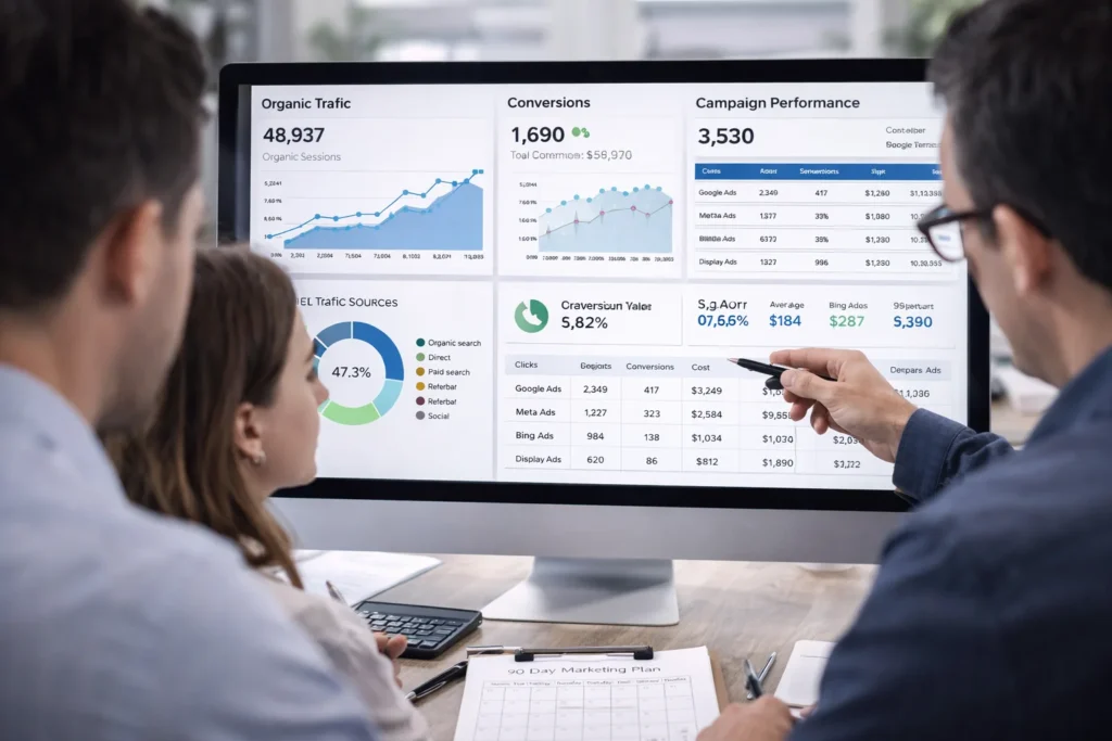 SEO vs Google Ads para generar clientes: qué conviene primero, cuánto invertir y cómo armar un plan de 90 días 1 SEO vs Google Ads para generar clientes