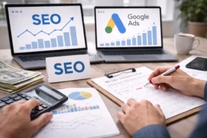 ROCO agencia de marketing y publicidad digital 22 SEO vs Google Ads para generar clientes